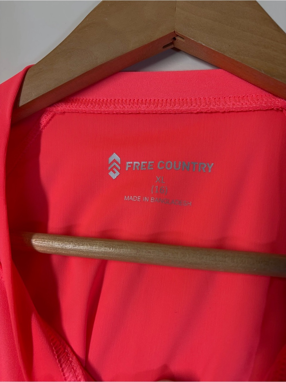 Free Country SunFree UPF 50+ Quarter Zip Sun Shirt Pink Outdoor Hike - Picture 2 of 5
